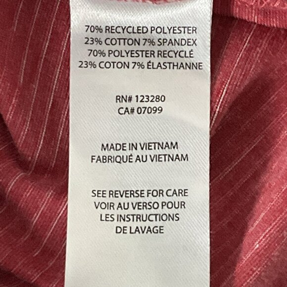 Travis Mathew Polo Shirt Men Large L Red Stripe Golf Short Sleeve Casual - Picture 11 of 13